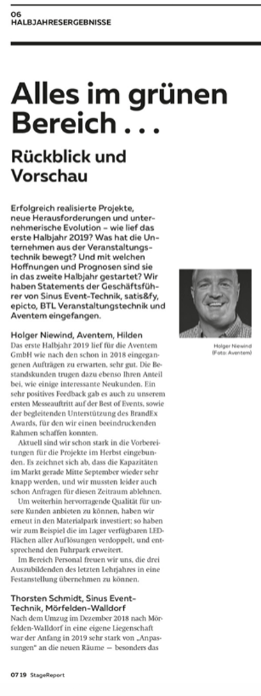 Alles im grünen Bereich bei Aventem